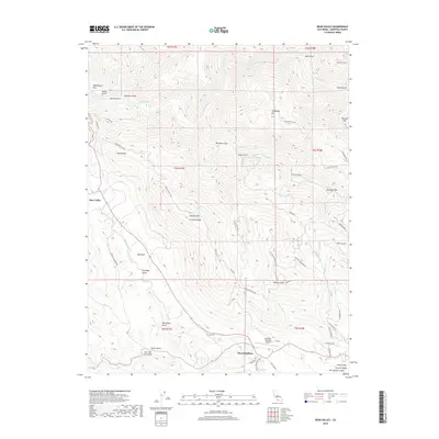 2018 Map of Bear Valley, 2018 Print