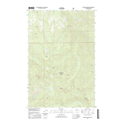 2017 Map of Bearhead Mountain, 2017 Print
