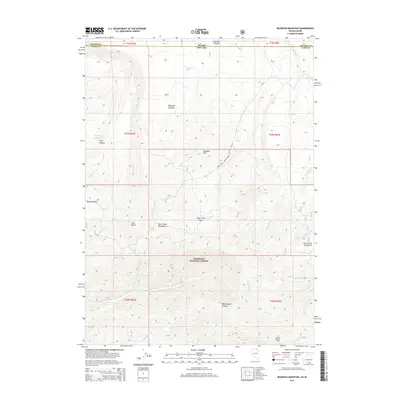 2014 Map of Bearpaw Mountain, 2014 Print