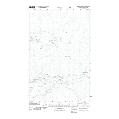 2011 Map of Bearpaw Mountain, 2011 Print