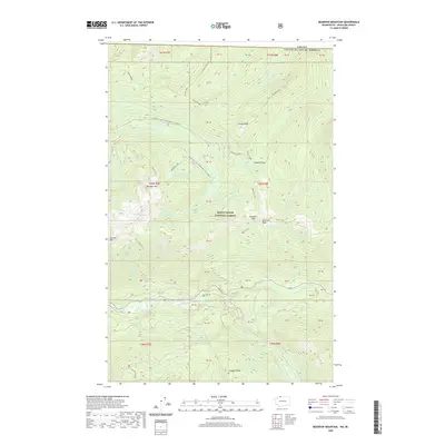2020 Map of Bearpaw Mountain, 2020 Print