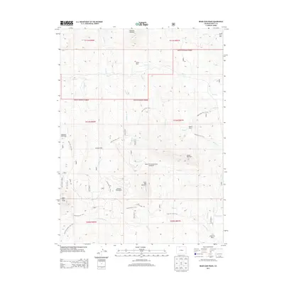 2013 Map of Bears Ears Peaks, 2013 Print
