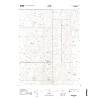 2020 Map of Bearskin Mountain, 2020 Print