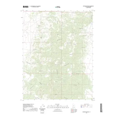 2023 Map of Bearskin Mountain, 2023 Print