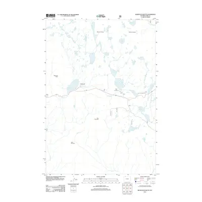2012 Map of Beartooth Butte, 2012 Print
