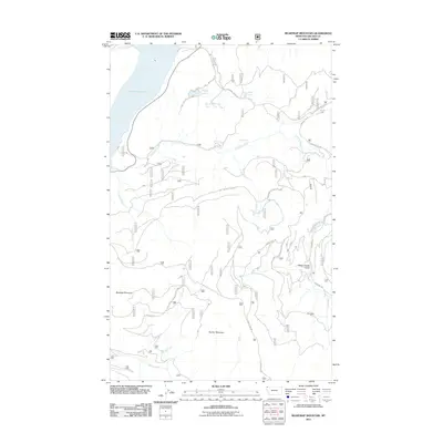 2011 Map of Beartrap Mountain, 2011 Print