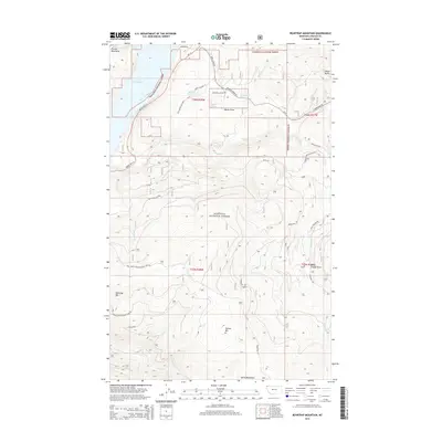 2014 Map of Beartrap Mountain, 2014 Print