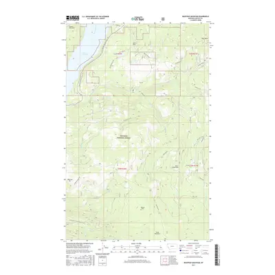 2017 Map of Beartrap Mountain, 2017 Print