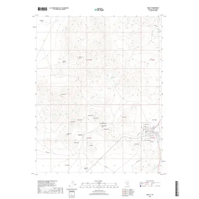 2018 Map of Beatty, 2018 Print