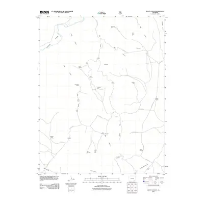 2011 Map of Beaty Canyon, 2011 Print