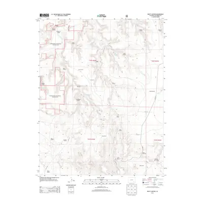 2013 Map of Beaty Canyon, 2013 Print