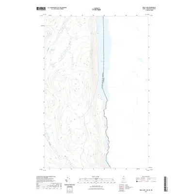 2021 Map of Beau Lake, 2021 Print