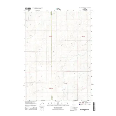 2015 Map of Beauchamp Reservoir, 2015 Print