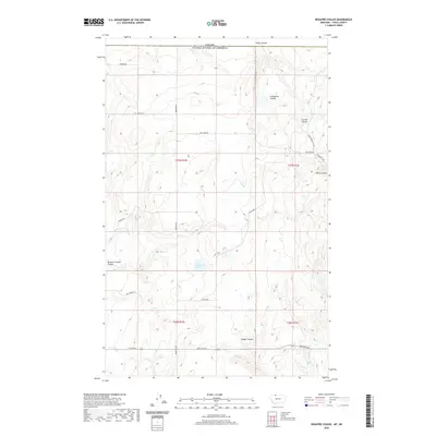 2020 Map of Beaupre Coulee, 2020 Print