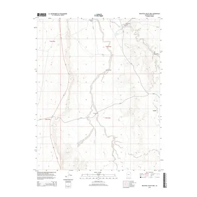 2014 Map of Beautiful Valley Well, 2014 Print