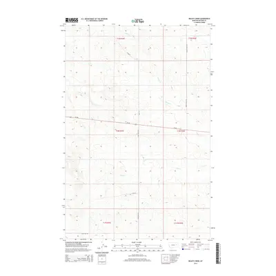 2014 Map of Beauty Creek, 2014 Print