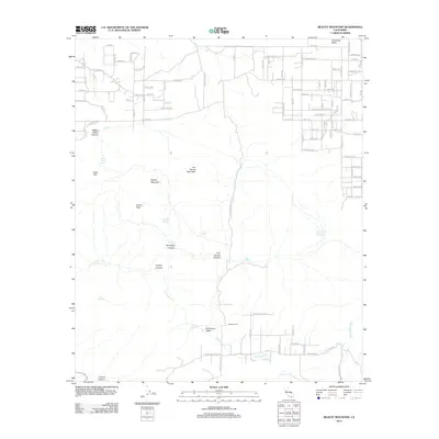2012 Map of Beauty Mountain, 2012 Print