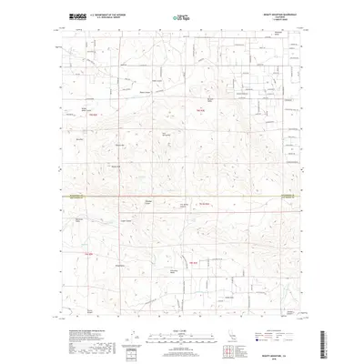 2018 Map of Beauty Mountain, 2018 Print
