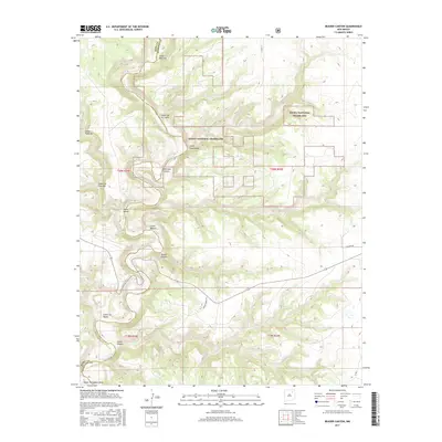 2017 Map of Beaver Canyon, 2017 Print