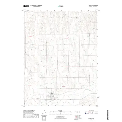 2017 Map of Beaver City, 2017 Print