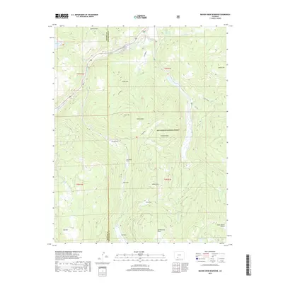 2019 Map of Beaver Creek Reservoir, 2019 Print