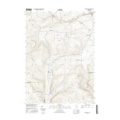 2016 Map of Beaver Dams, 2016 Print