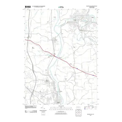 2010 Map of Beaver Falls, 2010 Print