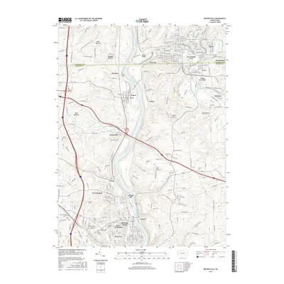 2016 Map of Beaver Falls, 2016 Print