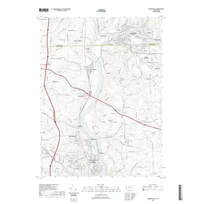 2019 Map of Beaver Falls, 2019 Print