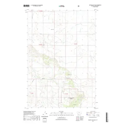2020 Map of Beaver Flats South, 2020 Print