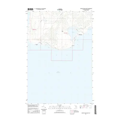 2017 Map of Beaver Island South, 2017 Print