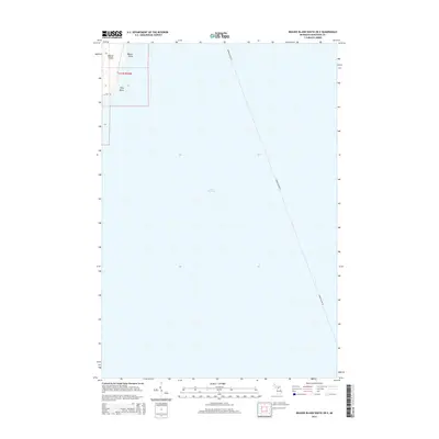 2014 Map of Beaver Island South OE E, 2014 Print