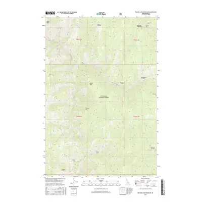 2017 Map of Beaver Jack Mountain, 2017 Print