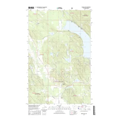 2017 Map of Beaver Lake, 2017 Print