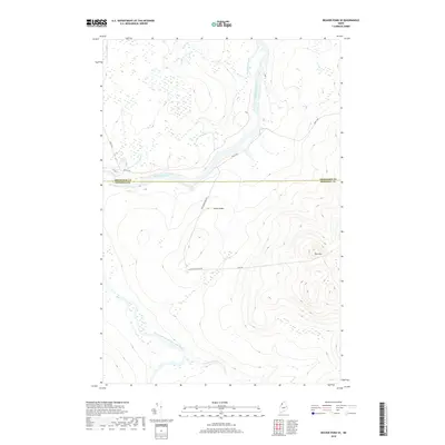 2018 Map of Beaver Pond SE, 2018 Print