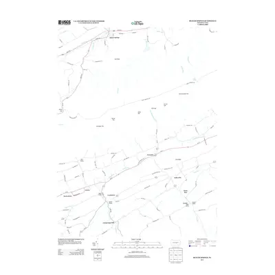 2013 Map of Beaver Springs, 2013 Print