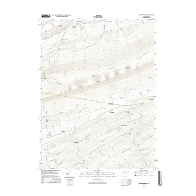 2016 Map of Beaver Springs, 2016 Print