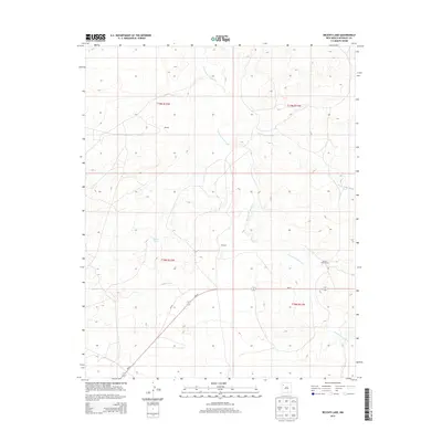 2013 Map of Becenti Lake, 2013 Print