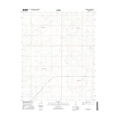 2017 Map of Becenti Lake, 2017 Print