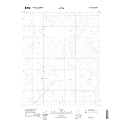 2020 Map of Becenti Lake, 2020 Print
