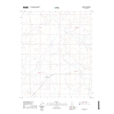 2023 Map of Becenti Lake, 2023 Print