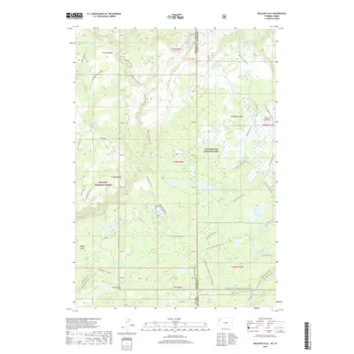 2018 Map of Bechler Falls, 2018 Print