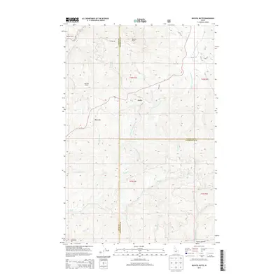 2014 Map of Bechtel Butte, 2014 Print