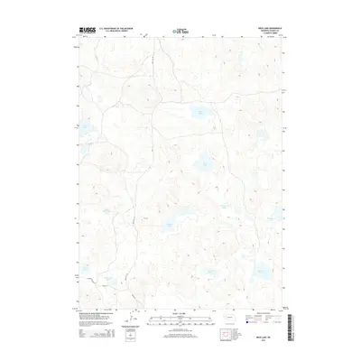 2014 Map of Beck Lake, 2014 Print