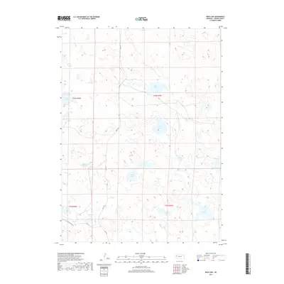 2017 Map of Beck Lake, 2017 Print