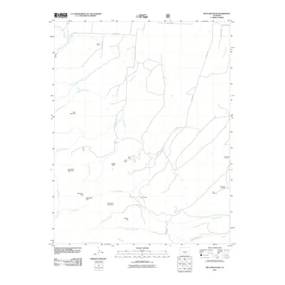 2011 Map of Beck Mountain, 2011 Print