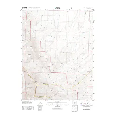 2013 Map of Beck Mountain, 2013 Print