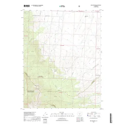 2019 Map of Beck Mountain, 2019 Print