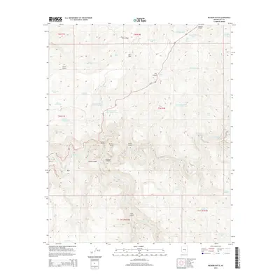 2014 Map of Beckers Butte, 2014 Print