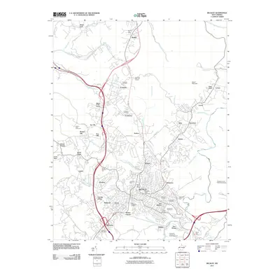 2011 Map of Beckley, 2011 Print